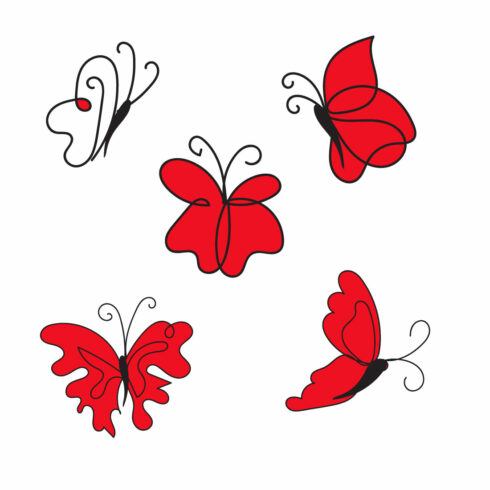 Butterfly Flat Design.