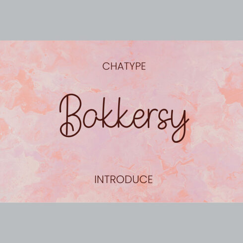 Colorful Bokkersy font cover