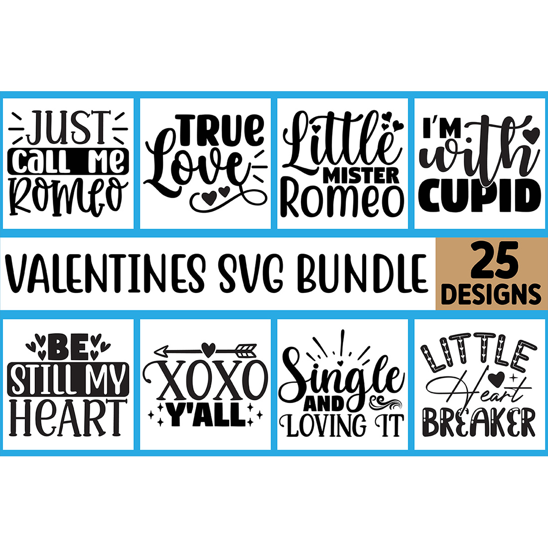 Valentine SVG Design Bundle main cover