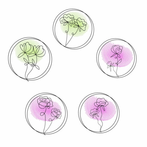 Rose Watercolor EPS Bundle main cover