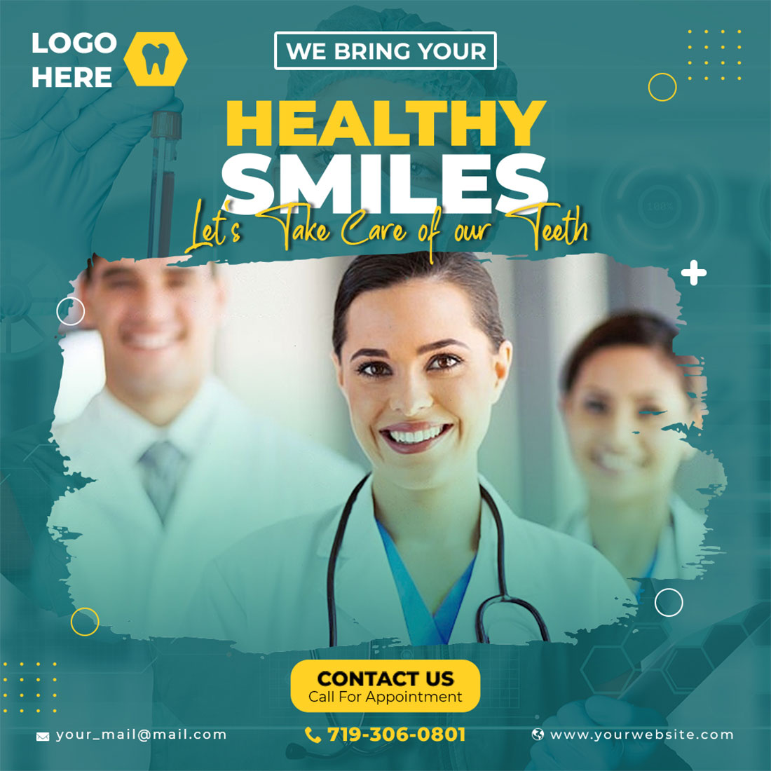 Medical Social Media Template cover image.