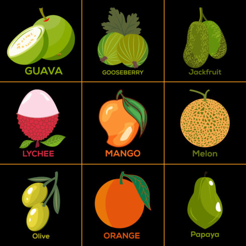 Set Of Fruits main image.
