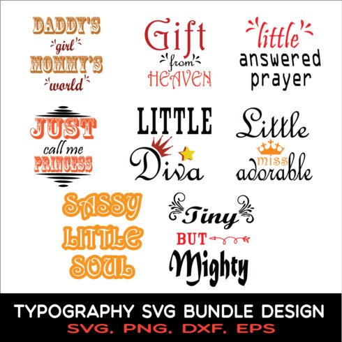 Typography T-shirt Bundle Design main cover.