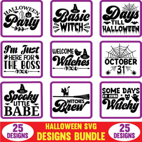 Halloween SVG Designs Bundle main cover