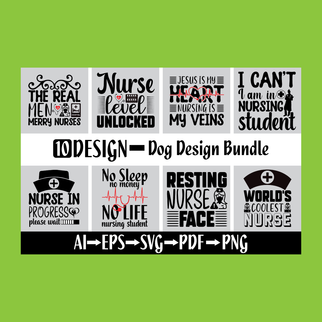 Nurse Design Bundle main cover