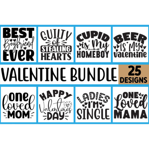 Valentine SVG Design Bundle main cover