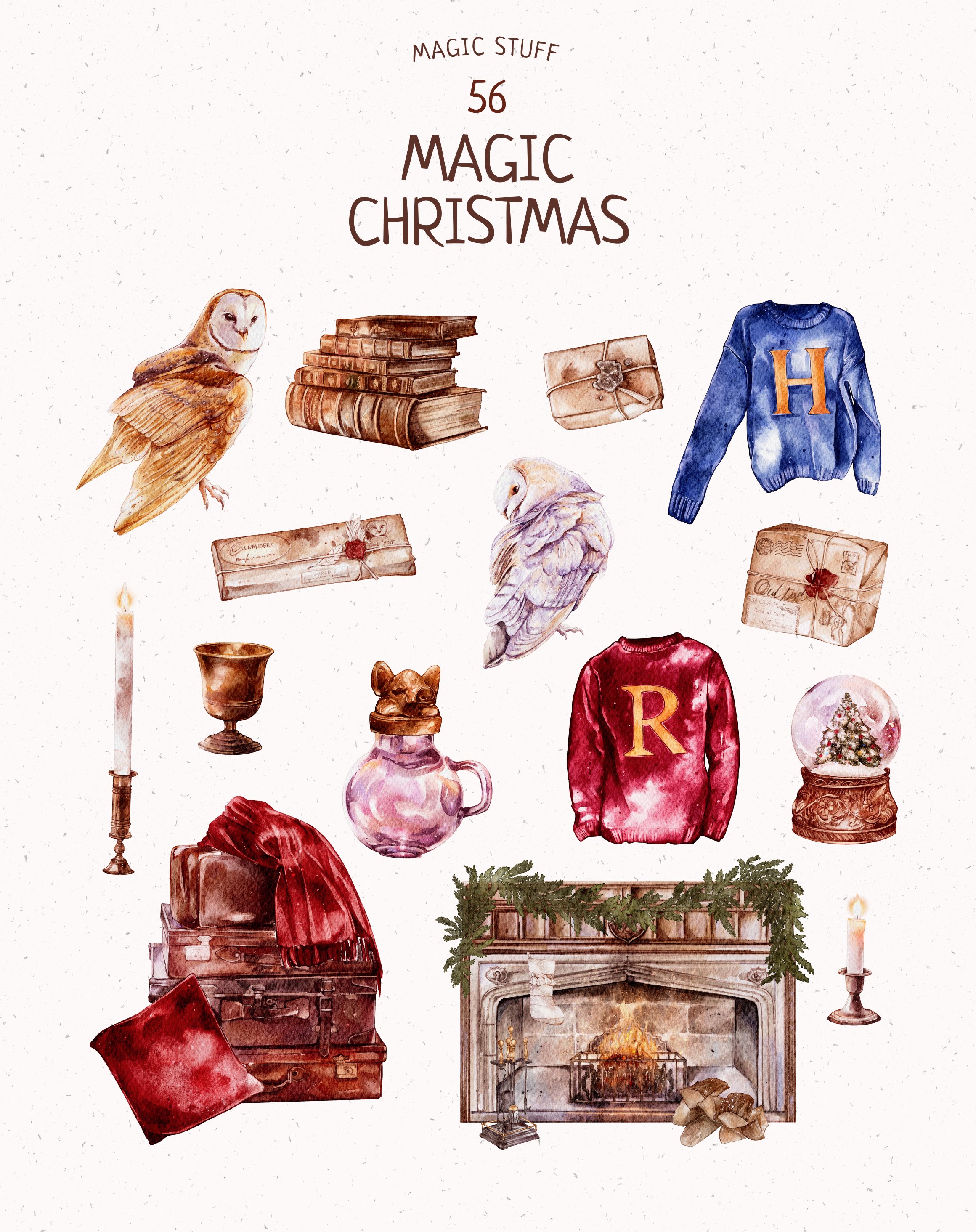 Magic Christmas Collection items preview.