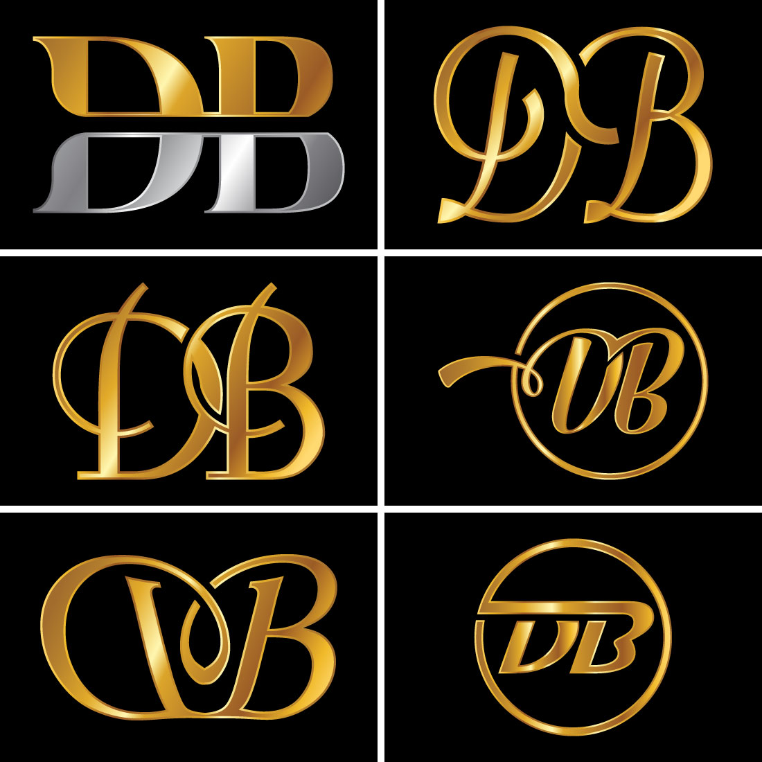 Initial Letter D B Logo Design Vector Template. Graphic Alphabet Symbol For Corporate Business Identity