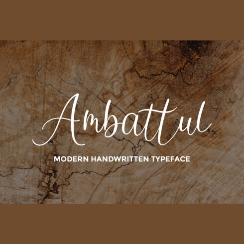 Charming cover of Ambattul font
