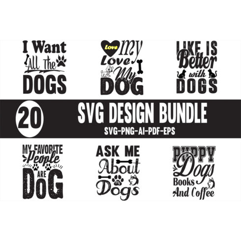 Dog SVG Design Bundle_cover image.