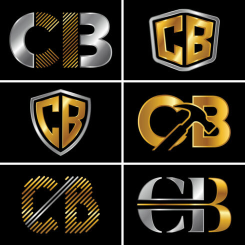 C B Initial Letter Logo Design main cover.