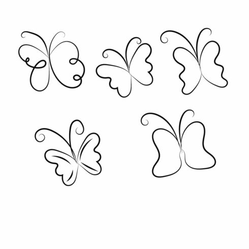 Butterfly Line Art cover image.