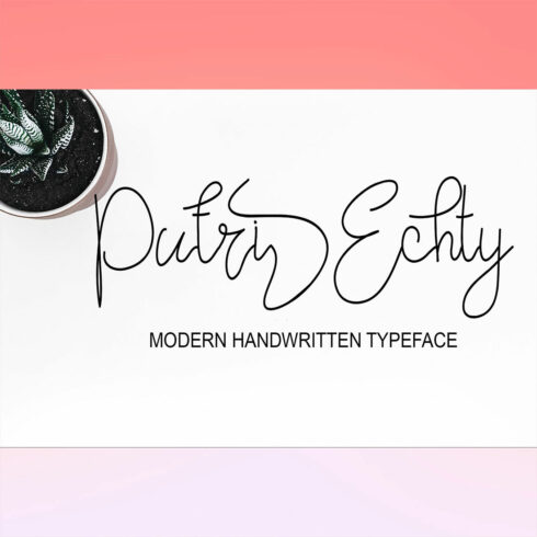 Putri Echty Signature Font image cover.