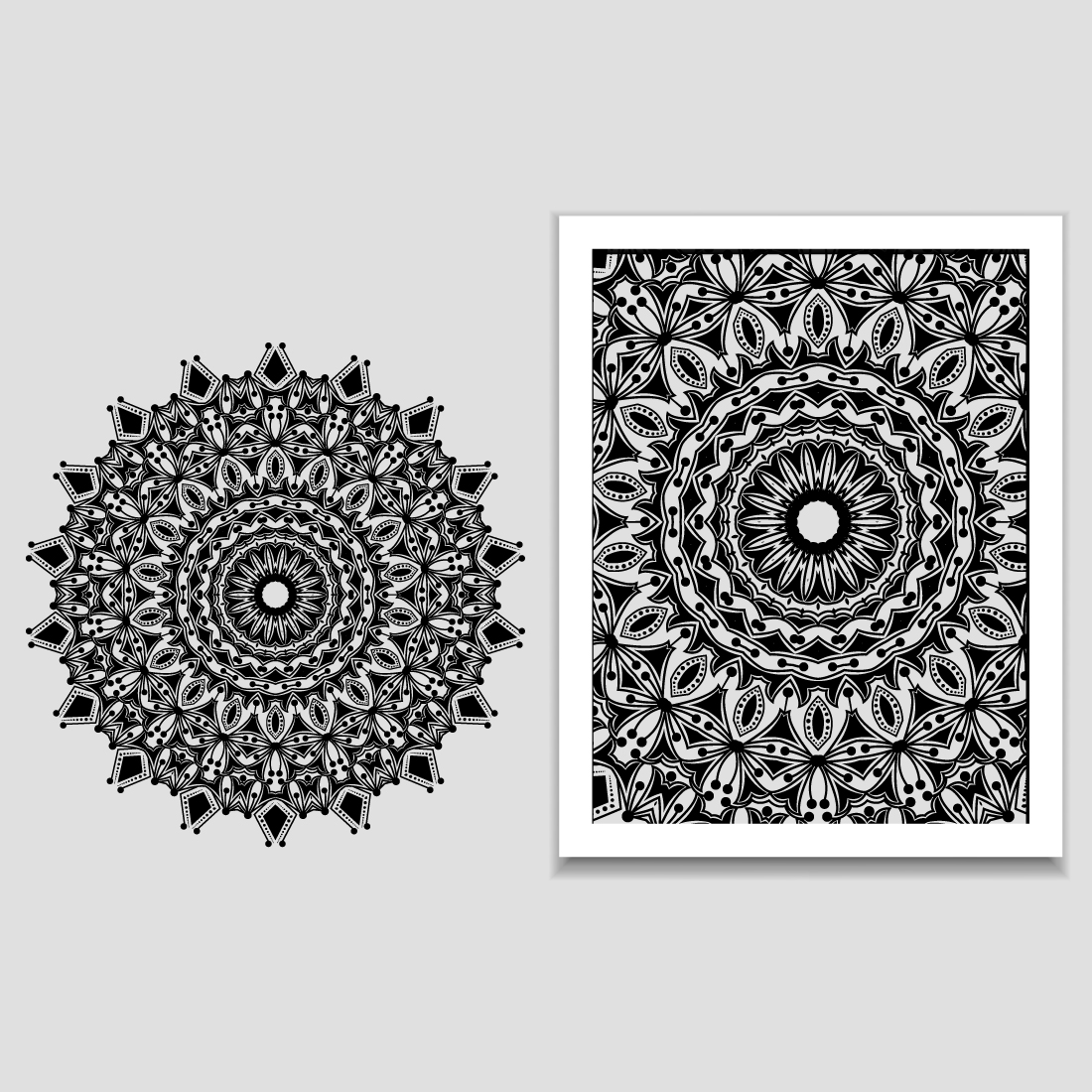 Golden Vector Mandala Isolated On White Background. A Symbol Of Life And Health.