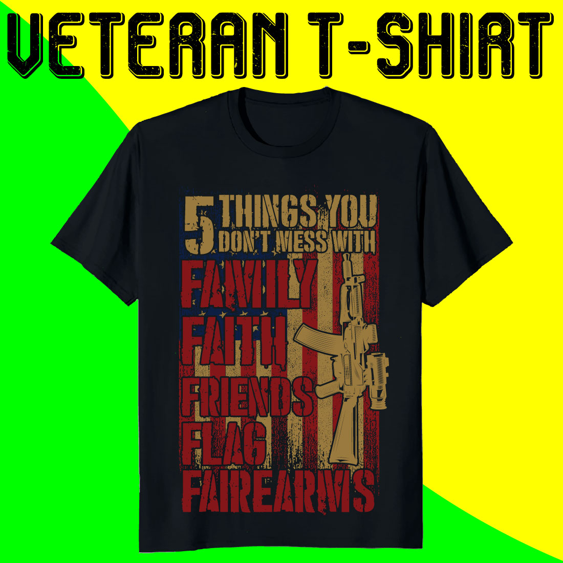 Veteran Faight T-shirt Designs Bundle preview image.