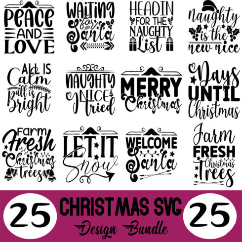 Merry Christmas SVG Designs main cover.