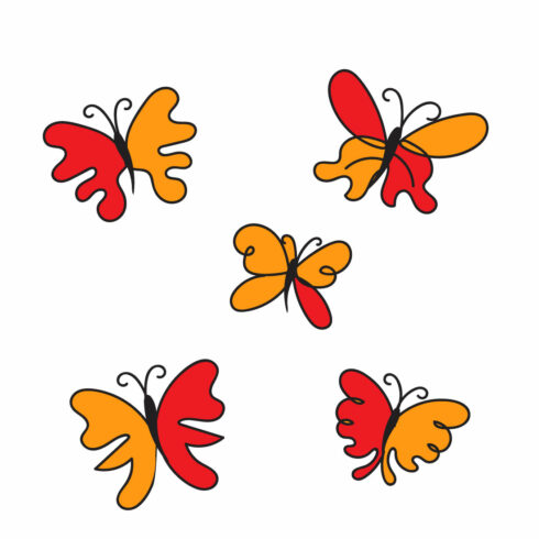 Preview for Butterfly Design SVG.