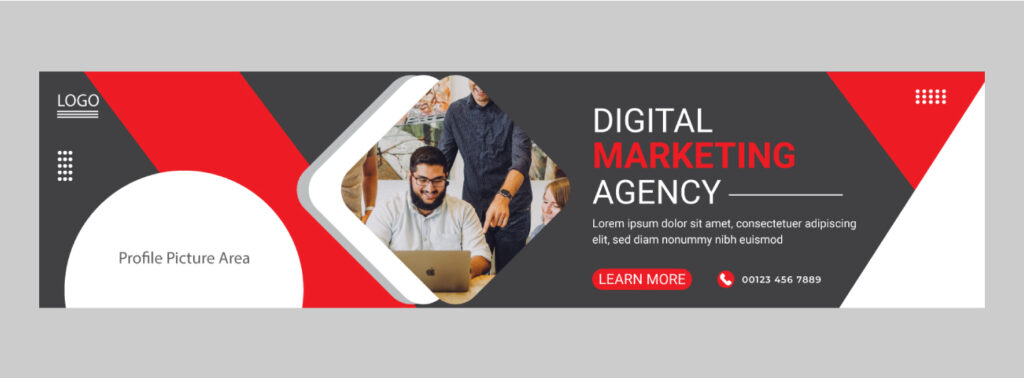 12 LinkedIn background banner design - MasterBundles