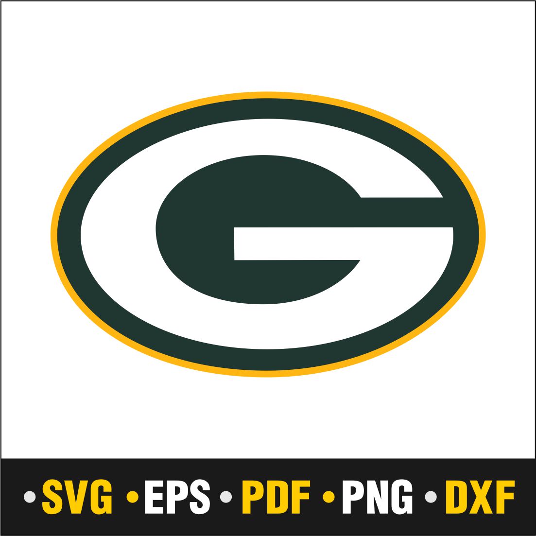 Green Bay Packers Heart Logo, Svg Png Dxf Eps Cricut Silhouette - free svg  files for cricut