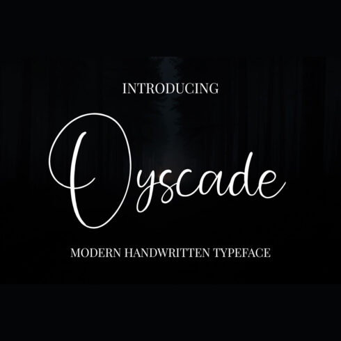 Oyscade Font main cover