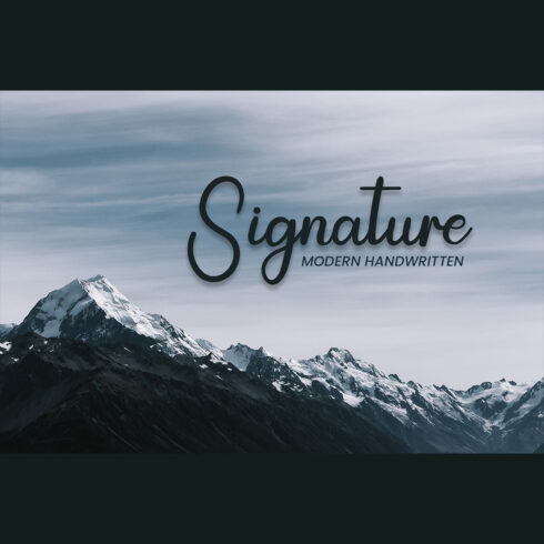 Signature Font main cover