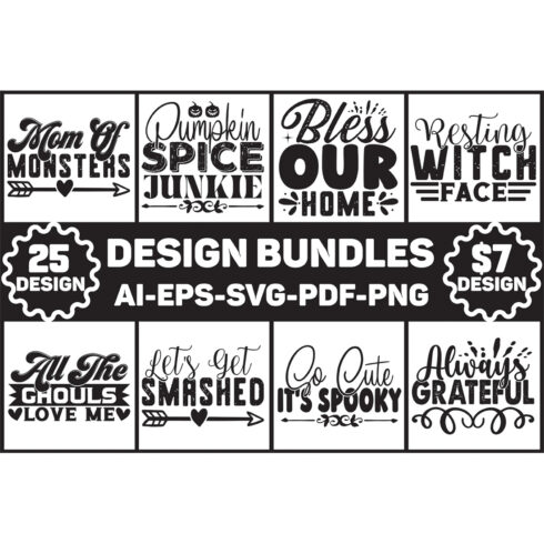 Halloween T-Shirt Design Bundle main cover