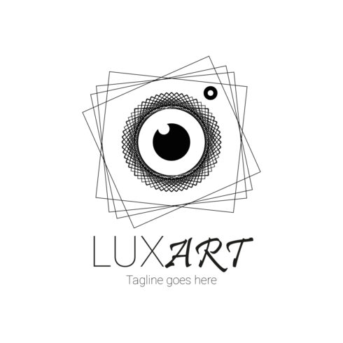 Line Art Luxury Camera Logo Design cover image.