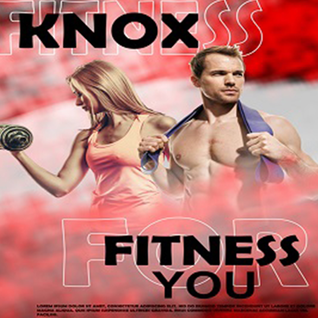 Creative and Modern Gym Poster Design cover image.