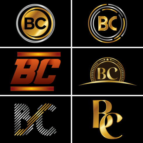BC Initial Letter Logo Design cover image.