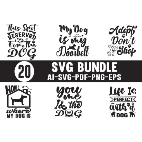Dog SVG Design Bundle main cover