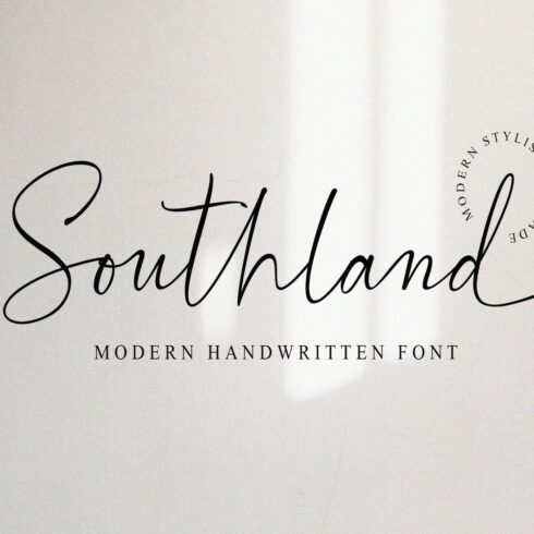 Southland Modern Calligraphy Font cover image.