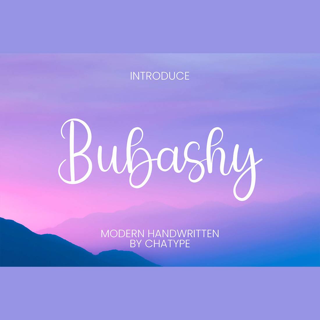 Colorful Bubashy font cover