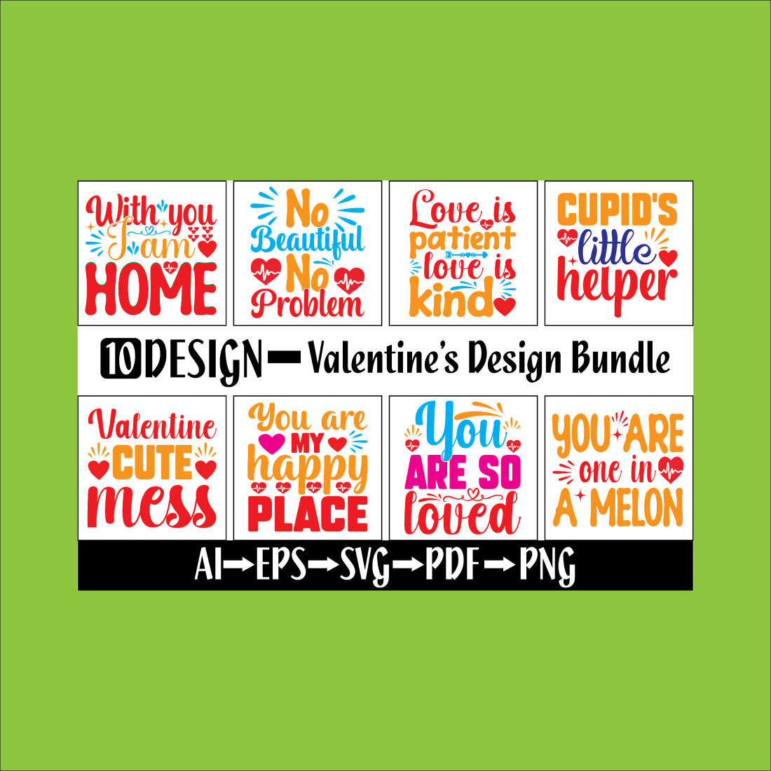 Valentines Design Bundle main cover