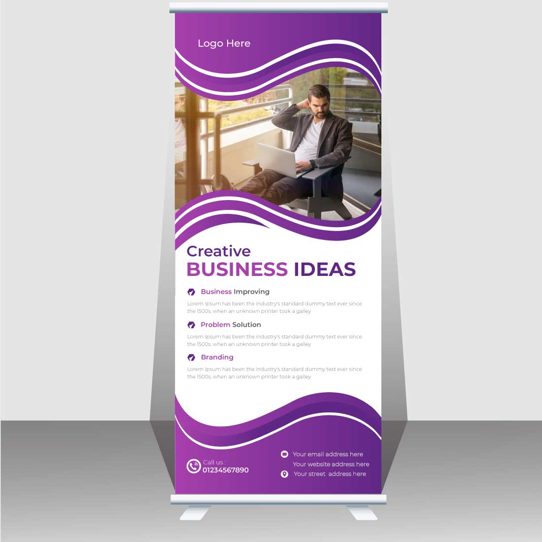 Corporate Business Roll Up Banner main cover