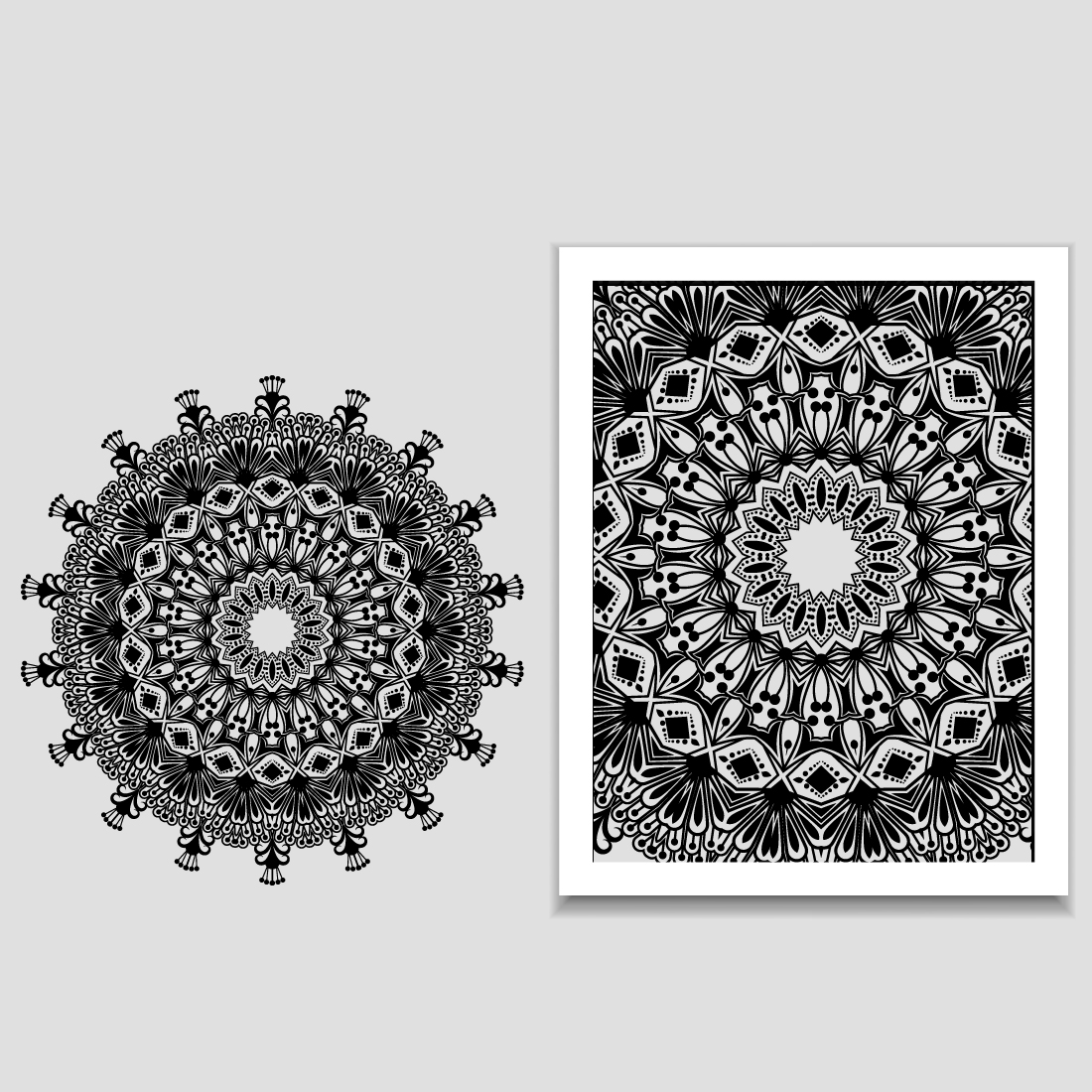 Abstract Design Of Mandala In Dot Paint Style Ethnic Round Ornament.