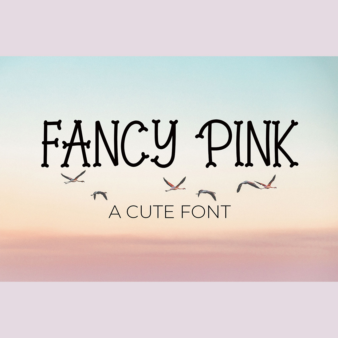 Fancy Pink Font Script cover image.