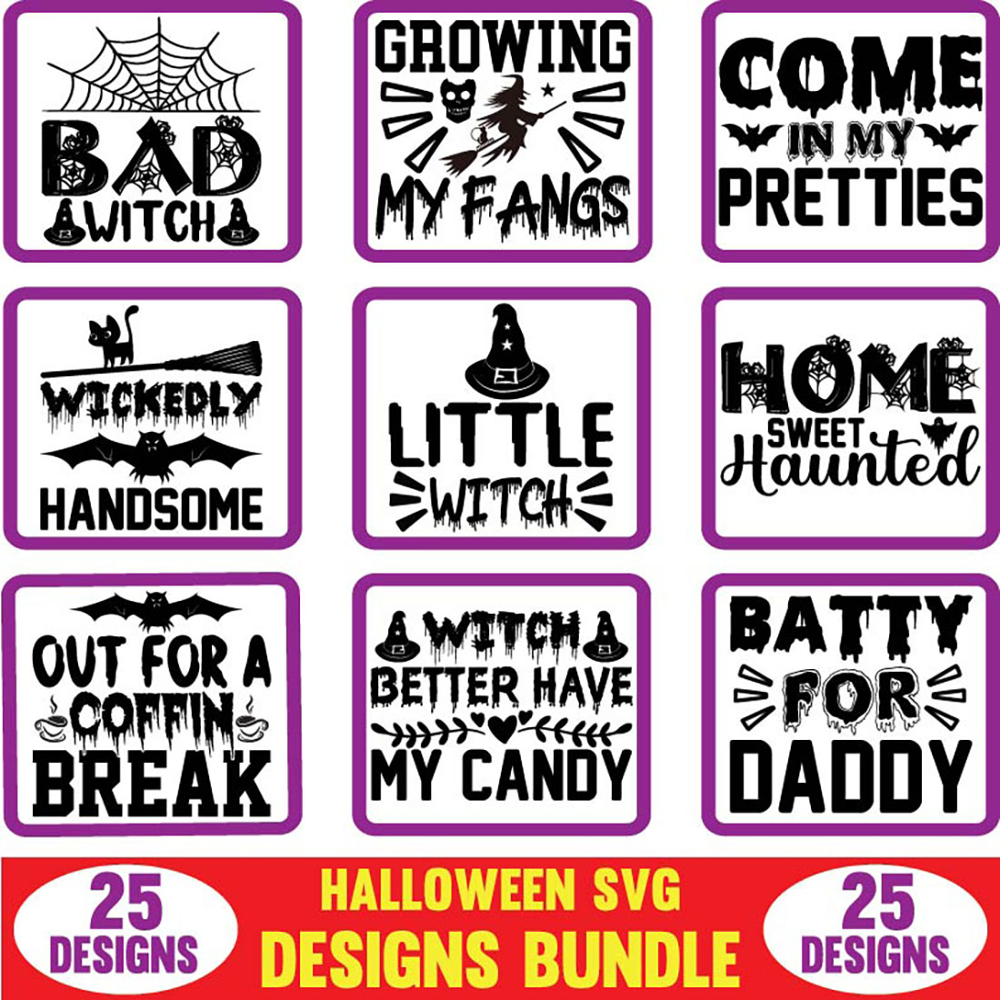 Halloween SVG Designs Bundle main cover