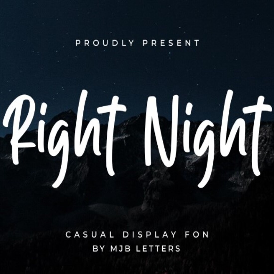 Right Nignt Display Font cover image.