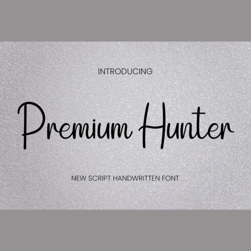 Premium Hunter Font main cover
