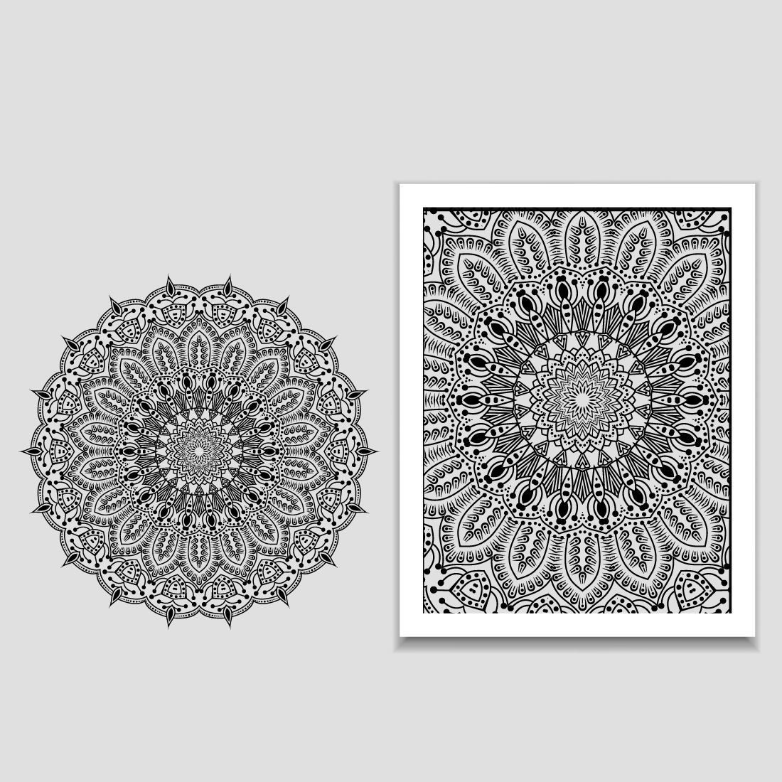 Mandala Background Design. Round Gradient Mandala Isolated Background.