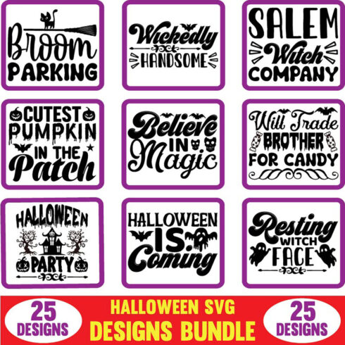 Halloween SVG Designs Bundle main cover