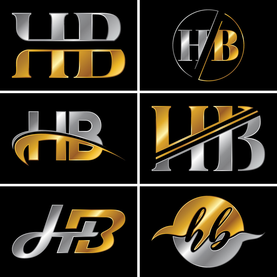 Hb H B Logo Design Vector & Photo (Free Trial) | Bigstock