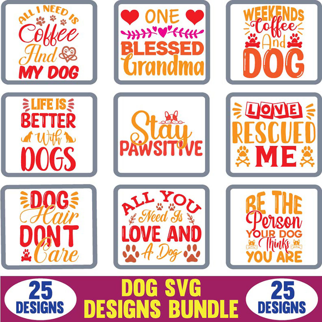 Dad SVG Designs Bundle main cover.