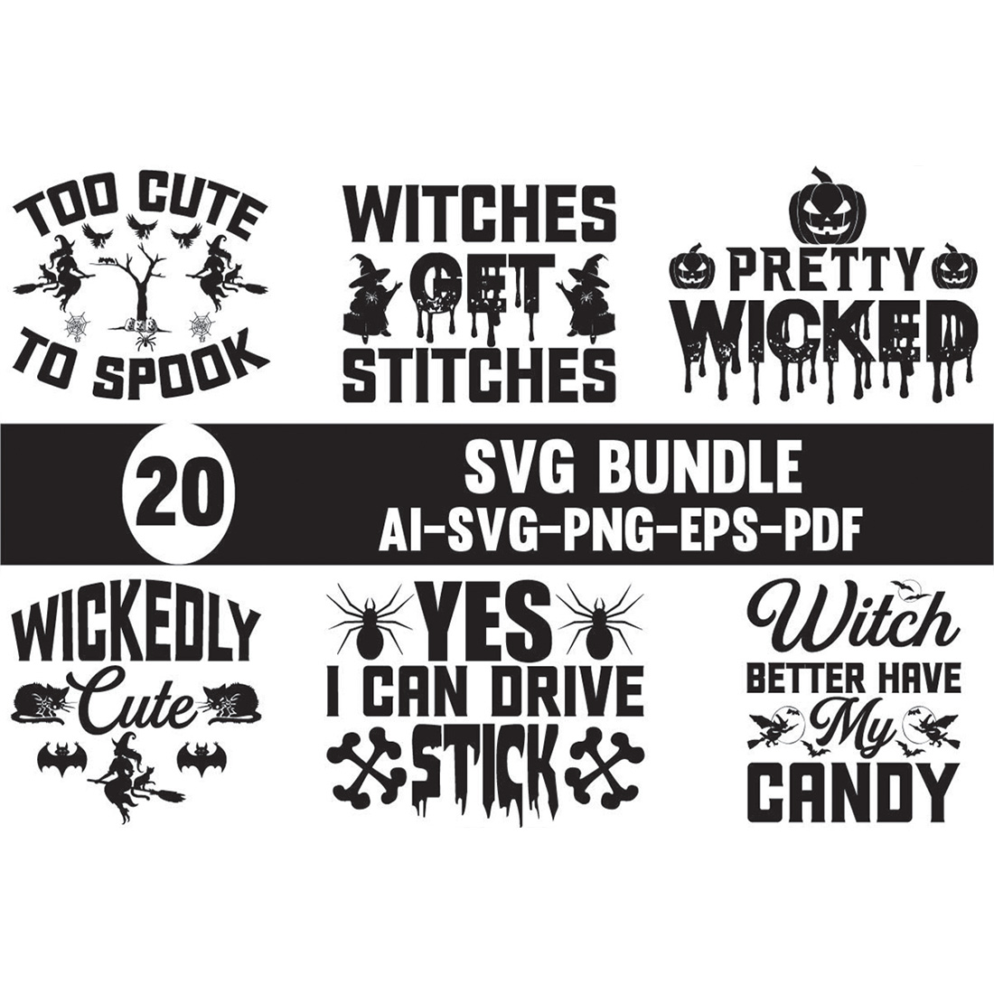 Halloween SVG Design Bundle main cover