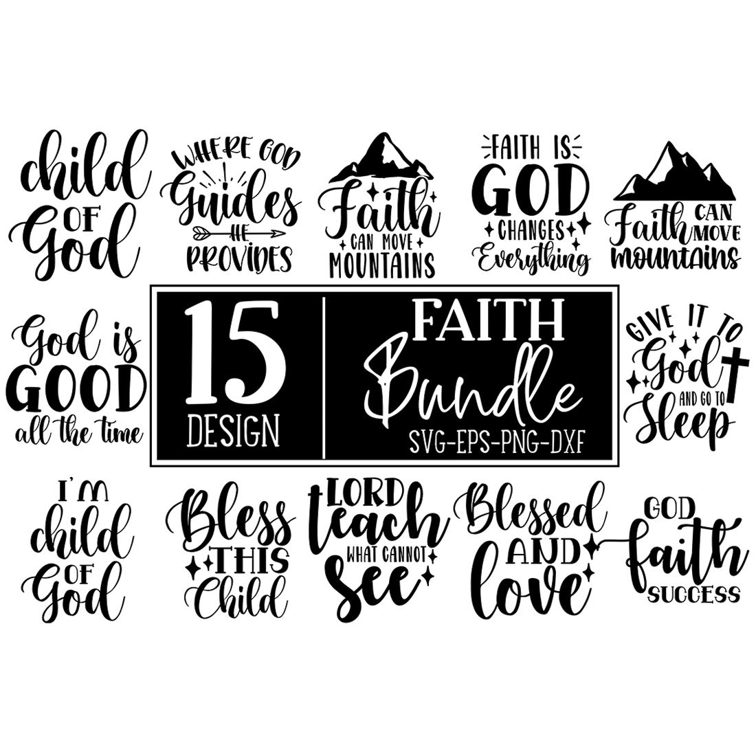 Christian Stickers SVG Bundle Vol- 5 Graphic by Craft Store