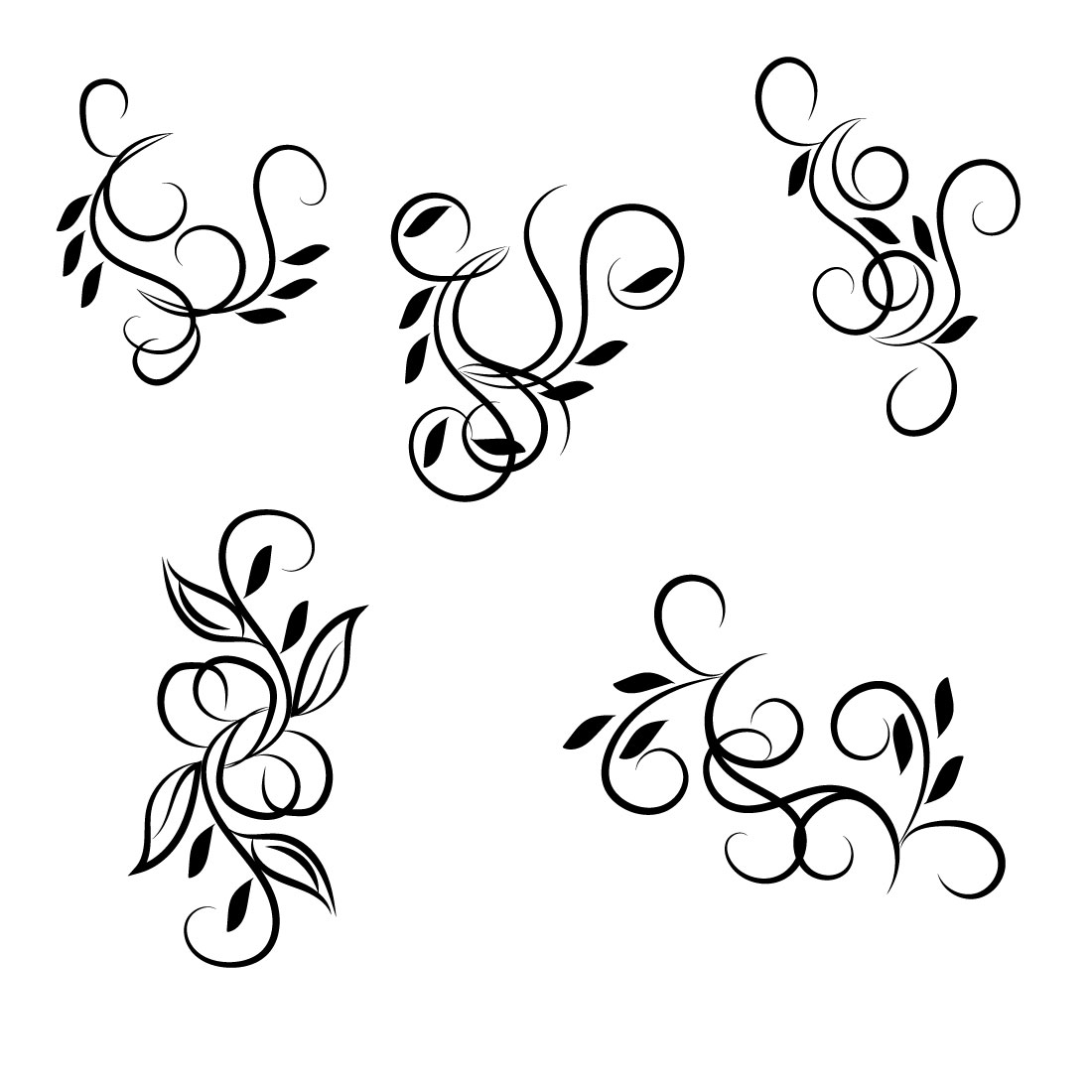 Preview for Branch Leaf Tree SVG Bundle Design.