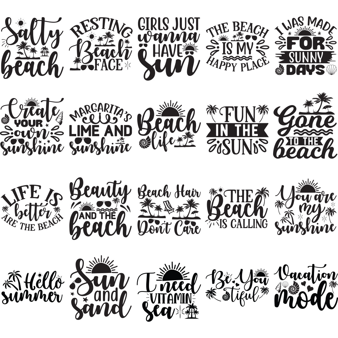 Summer Beach SVG Bundle main cover