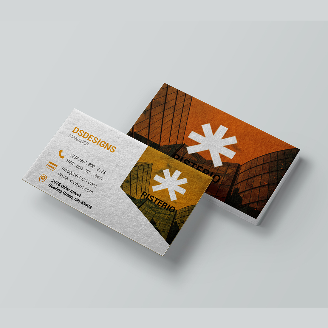 Real Estate Business Card Design presentation.