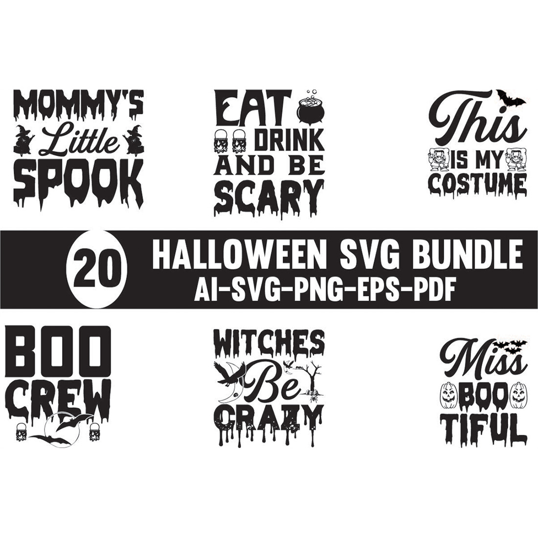 Halloween SVG Design Bundle main cover