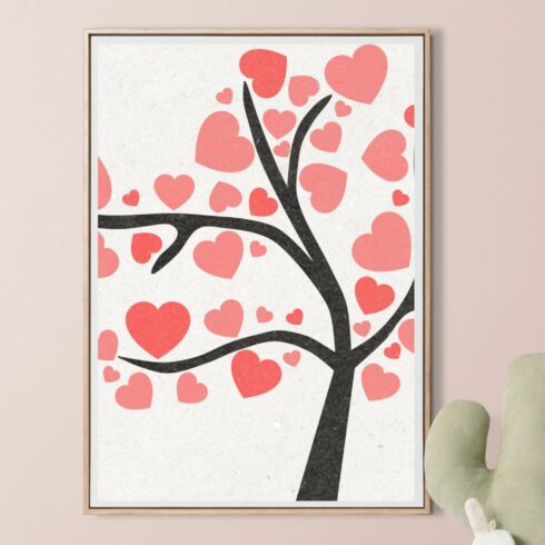Pink Heart Watercolour Painting cover image.